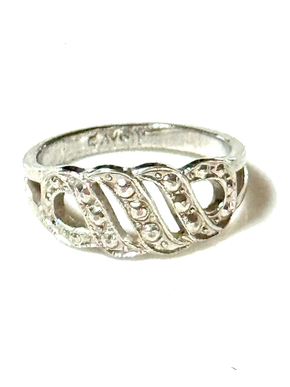 Vintage Avon Monaco Silver Ring Size 7